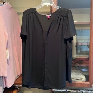 NWT Vince Camuto Black Blouse 2X